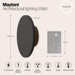Настенный светильник уличный Maytoni Wald O420WL-L12GF (LED, 220V, круглые, IP65)
