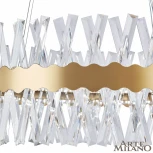 Подвесная люстра Arte Milano Venezia 311096/D800 BS (регулировка яркости, LED, 220V, хрусталь, пульт управления, на тросе, круглые)