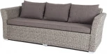 "Капучино" диван из искусственного ротанга (гиацинт) трехместный, цвет серый 4SIS арт.УТ-00003000