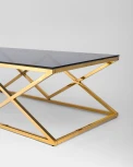 Журнальный стол Stool Group 120*60 ИНСИГНИЯ золото стекло smoke УТ000001503