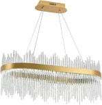 Подвесная люстра с таймером Natali Kovaltseva Smart Нимбы LED LAMPS 81264 (220V, хрусталь, пульт управления, управление смартфоном, на тросе)