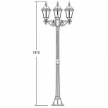 Наземный фонарь Oasis Light 91308S B Bl (220V, IP44)