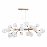 Подвесная люстра Favourite Babylon 2515-12P (220V, на тросе, шарики, молекулы)