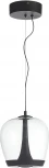 Подвесной светильник ST Luce Ripple SL6014.423.01 Черный/Прозрачный, Черный LED 1*17W (220V, на тросе)