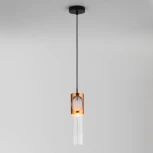 Подвесной светильник Eurosvet Clip 50087/1 черный/бронза