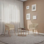 Стул Serene Enchantment Hesby (Металл/Бежевый) арт.HSBI_HTC0255_beige_2