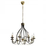 Подвесная люстра Lussole Todi LSA-4613-08 (220V, на цепи, подсвечник, свеча, IP21)