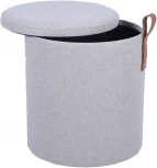 Пуф с ящиком Эркки рогожка S серый Stool Group арт.УТ000039493