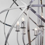 Подвесная люстра Eurosvet Santi 60139/8 хром (220V, на цепи, шар)