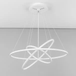 Умная подвесная люстра ярусная RGB Wi-Fi Неон Смарт CL731A090E Citilux (LED, 220V, умный дом - Алиса, Маруся, на тросе, кольцо)