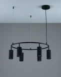 Подвесная люстра кольцо Moderli Cora V11601-6P (220V, на тросе, кольцо)