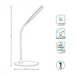 Офисная настольная лампа Gauss Qplus GT5021 (регулировка яркости, LED, 220V, диммер, сенсорный выключатель)