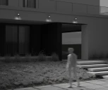 Прожектор уличный светодиодный с датчиком движения Maytoni Flood FL001-L10B4KSR (220V, IP65)