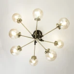 Потолочная люстра на штанге Citilux Планета CL105185 (220V, шарики, молекулы)