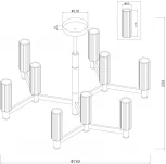 Потолочная люстра Freya Ambra FR5167PL-09BS