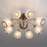 Потолочная люстра Eurosvet 30026 30026/8 античная бронза (220V, лепестки)