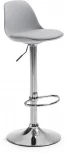 Барный стул La Forma (ex Julia Grup) Orlando-T (Серый,Серебряный/ Сталь,Полипропилен,Пена,Пластик,Металл)