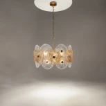 Подвесная люстра Maytoni Aster MOD007PL-08G (220V, на цепи, круглые)