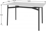 Стол обеденный Кросс белый от фабрики Mebelik