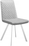 Стул 202 KL12 светло-серый, ножки белые Dikline 00-00059747