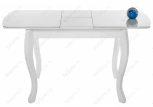 Стеклянный стол Woodville Бриллиант белый 368654