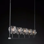 Потолочная люстра на штанге Rh Boule De Cristal Linear Chandelier 5 Black Imperiumloft 40,1221 (84808-22) (220V)