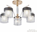 Потолочная люстра на штанге Arte Milano Napoli-2646 332646/5 FGD+WT (220V, подвески)