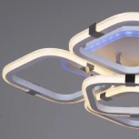 Потолочная люстра светодиодная на штанге Reluce 06321-3.3-05 WH+CR (RGB) (220V, пульт управления)