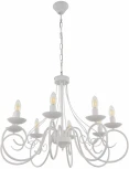 Подвесная люстра Arte Milano AM349159 349159/8 WT (220V, на цепи, подсвечник, свеча)