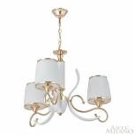 Подвесная люстра Arte Milano Florentia-3857 303857/3 Wh/Gd (220V, на цепи)