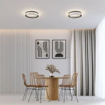 Потолочный светодиодный светильник круглый Eurosvet Parafe 40022/1 LED серый (220V, круглые)