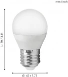 Лампочка светодиодная E27 4W 220V 320 lm 4000K Eglo Lm_led_e27 10764