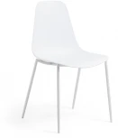 Обеденный стул La Forma (ex Julia Grup) Whatts (Белый/ Полипропилен,Металл,Пластик,Сталь)