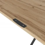 Стол универсальный трансформируемый АНДРЭ Loft ЛДСП дуб вотан/чёрный от фабрики Mebelik