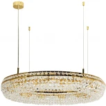 Подвесная люстра Favourite Monilibus 4015-12P (220V, хрусталь, на тросе, круглые)