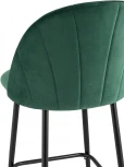 Стул полубарный Stool Group Логан велюр зелёный УТ000035465