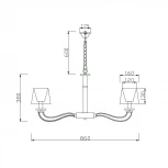 Подвесная люстра Vele Luce Olimpia VL1764L08