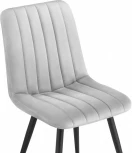 Стул на металлокаркасе Дани Мебрешения (Дани серый велюр velutto 52 / черный) Notta арт.572066