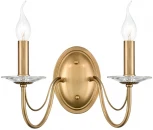 Бра Lumion Incanto 8033/2W металл/стекло, медь/прозрачный E14 2*40W 220V (подсвечник, свеча)
