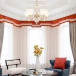 Подвесная люстра Arte Milano AM343837 343837/5 WT+G (220V, на цепи)