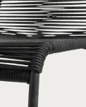 Стул уличный La Forma (ex Julia Grup) Lambton (Черный/ Веревка,Сталь)