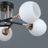 Потолочная люстра на штанге ILLUMICO IL0689-5CSQ-24 BK FGD LIBRA