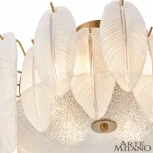 Потолочная люстра на штанге Arte Milano Rim 315009/D500 BS (220V, перо)