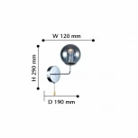 Бра F-Promo Modestus 2345-1W (220V, выключатель, шар)