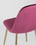 Стул Stool Group Валенсия велюр бордо золотые ножки УТ000004432