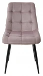Обеденный стул M-City CHIC BLUVEL-91 сиреневый / черный каркас