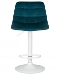 Стул барный TAILOR WHITE (морской волны велюр (MJ9-99))