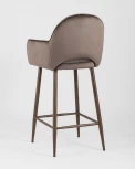 Стул полубарный Stool Group Венера диамант велюр коричневый УТ000004924