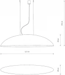 Подвесной светильник Nowodvorski Canoe 7926 (220V, на тросе, круглые)