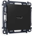 Комплект механизма Ambrella Volt розетки HDMI 2.0 ALFA MA814010 Черный матовый 40V/500mA 2.0GHz 5-18Gbit/s QUANT